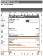 Beverage Stocktake Pro with Additional Rows Beverage Stocktake Pro with Additional Rows