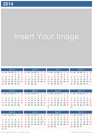 Yearly Photo Calendar Screenshot
