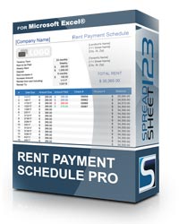 Rent Payment Schedule Template for Excel