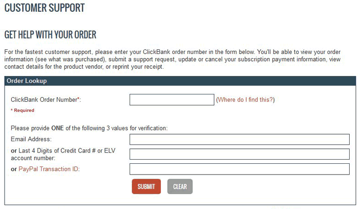 ClickBank Order Details