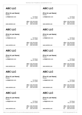 Blank Buisness Card - 10