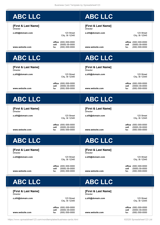 Blue and White Business Card - 10.1