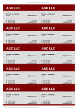 Red and Grey Business Card - 10.2