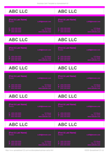 Pink, White and Grey Business Card - 10.3