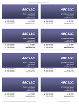 Purple and White Business Card - 8.3