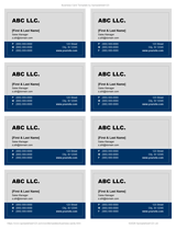 Blue and Grey Business Card - 8.7